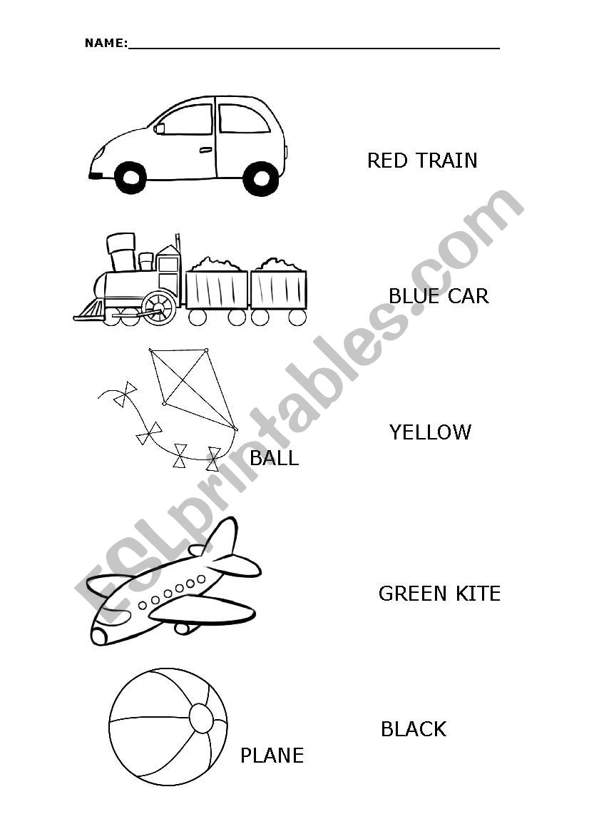 TOYS worksheet