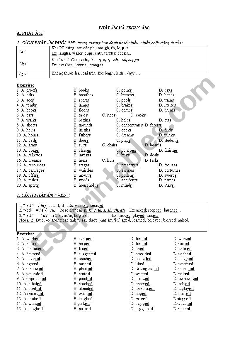 Stress worksheet