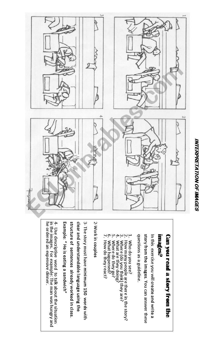 STORY PICTURES worksheet