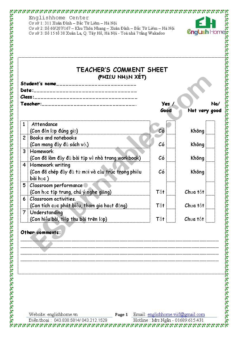 Back together worksheet