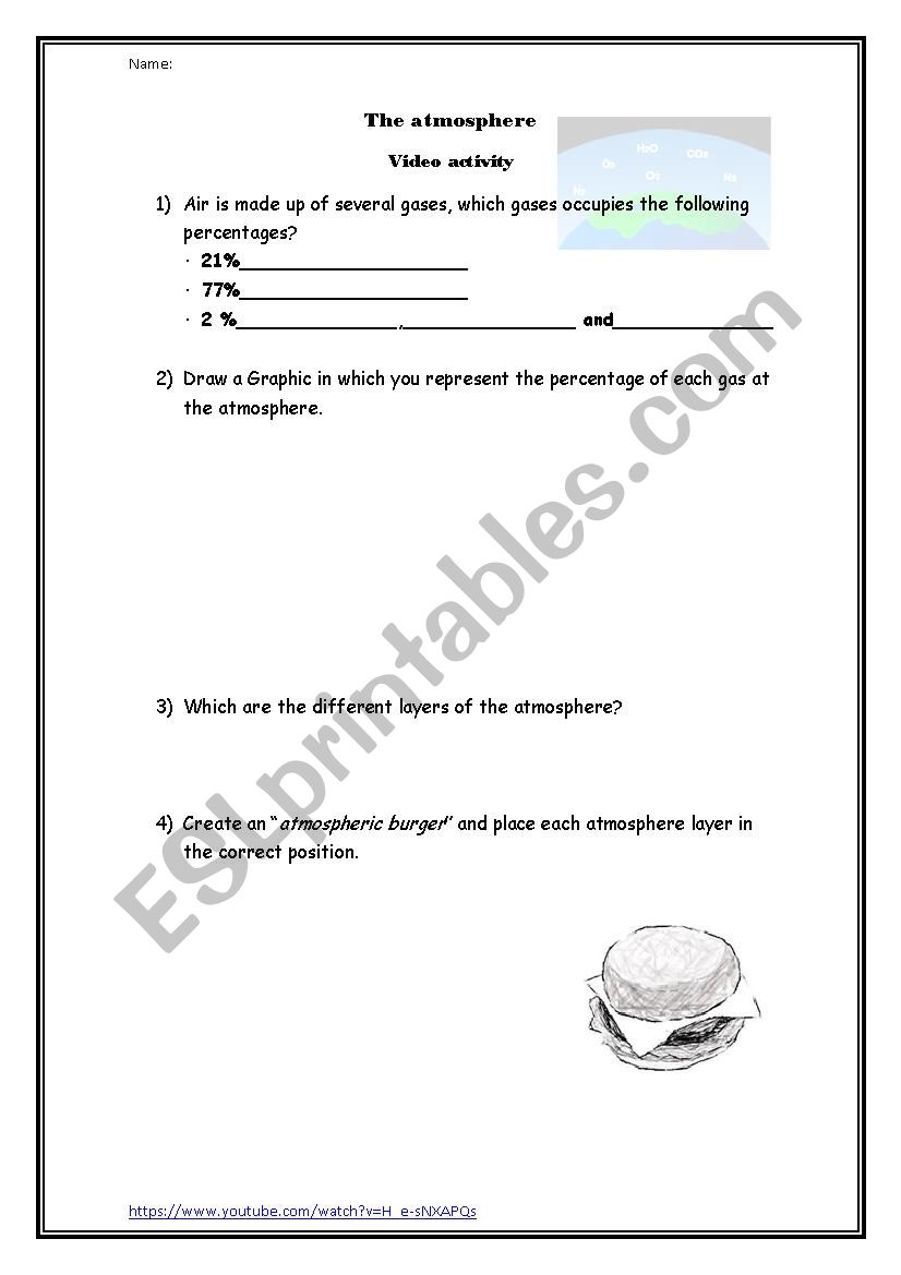 atmosphere worksheet