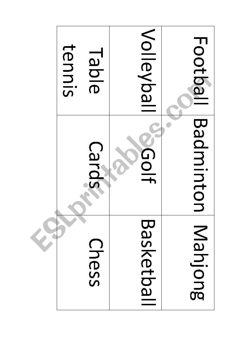 games and sports esl worksheet by rheanoreen92 at hotmailcom