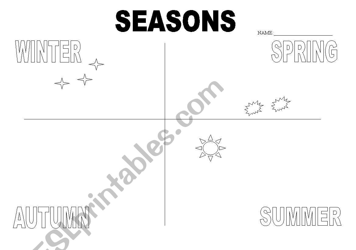 Seasons worksheet