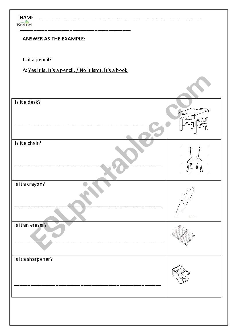 Activity_classroom worksheet