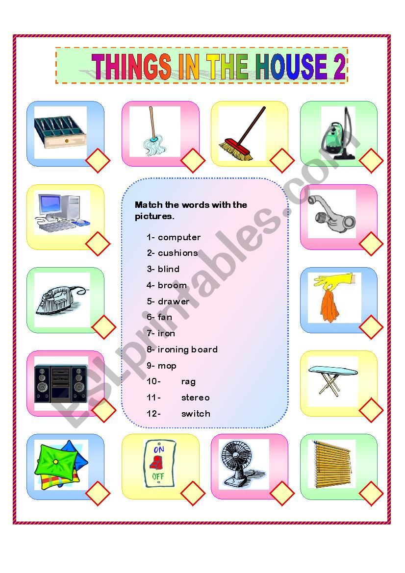 things-in-the-house-2-esl-worksheet-by-catyli