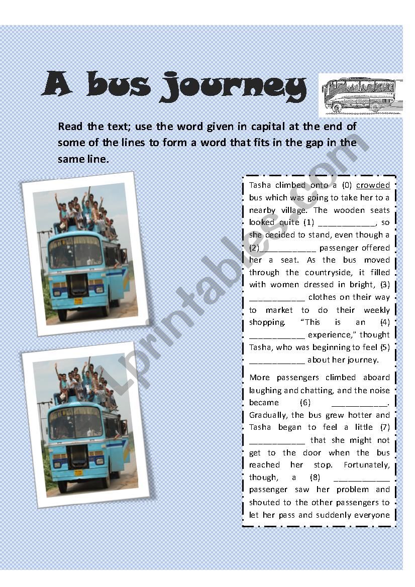 a journey by bus class 3