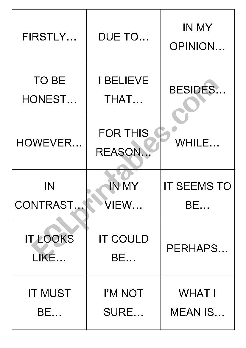 Speaking Cards worksheet