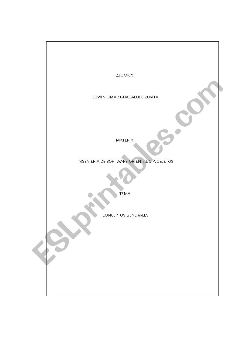 Ing od Softwre worksheet