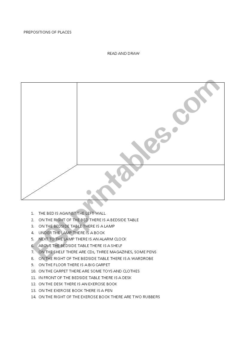 prepositions worksheet