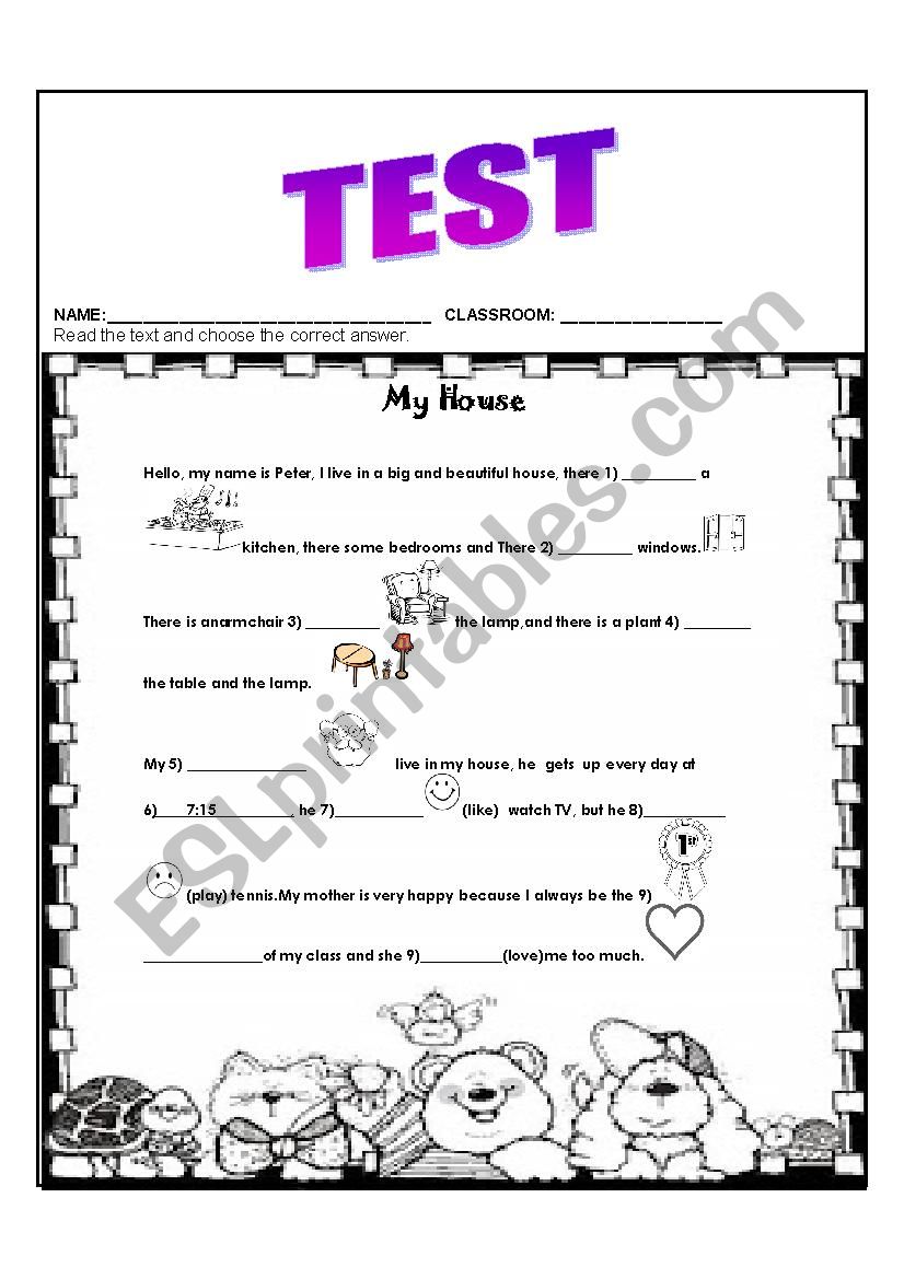 TEST worksheet