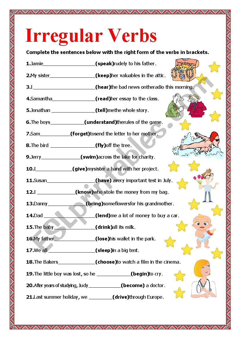 irregular past tense verbs age of acquisition