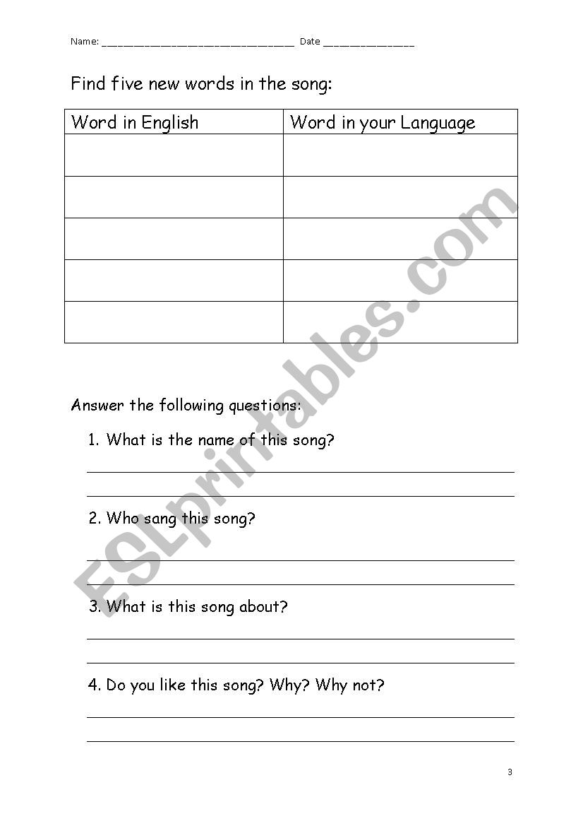 Michael Buble - Home song and nurser…: English ESL worksheets pdf