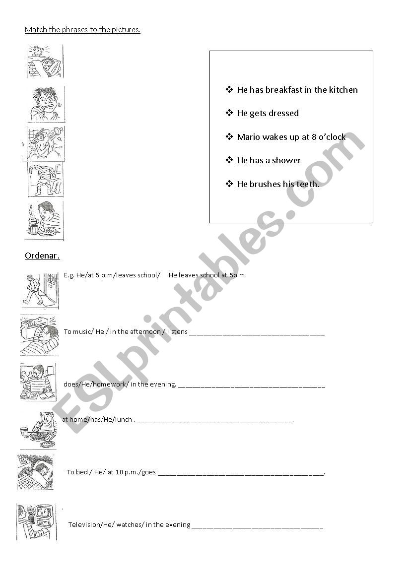simple present worksheet worksheet