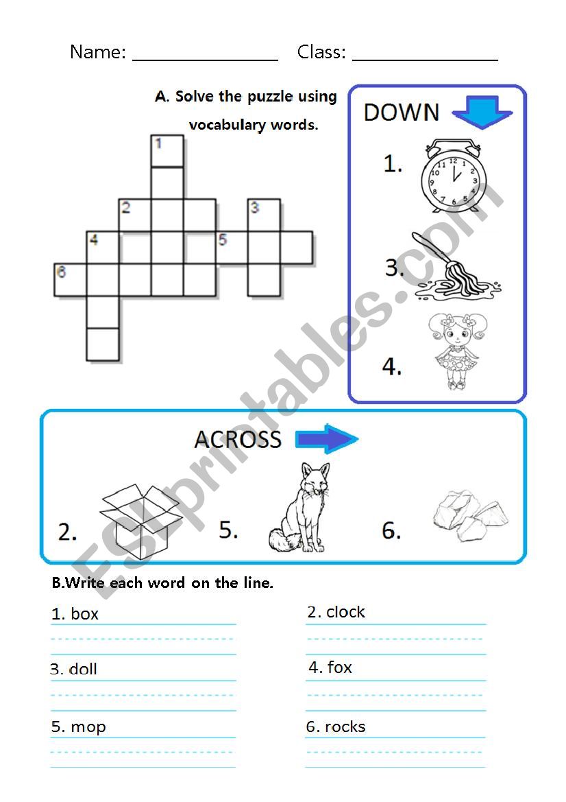Short O Vocabulary Worksheet worksheet