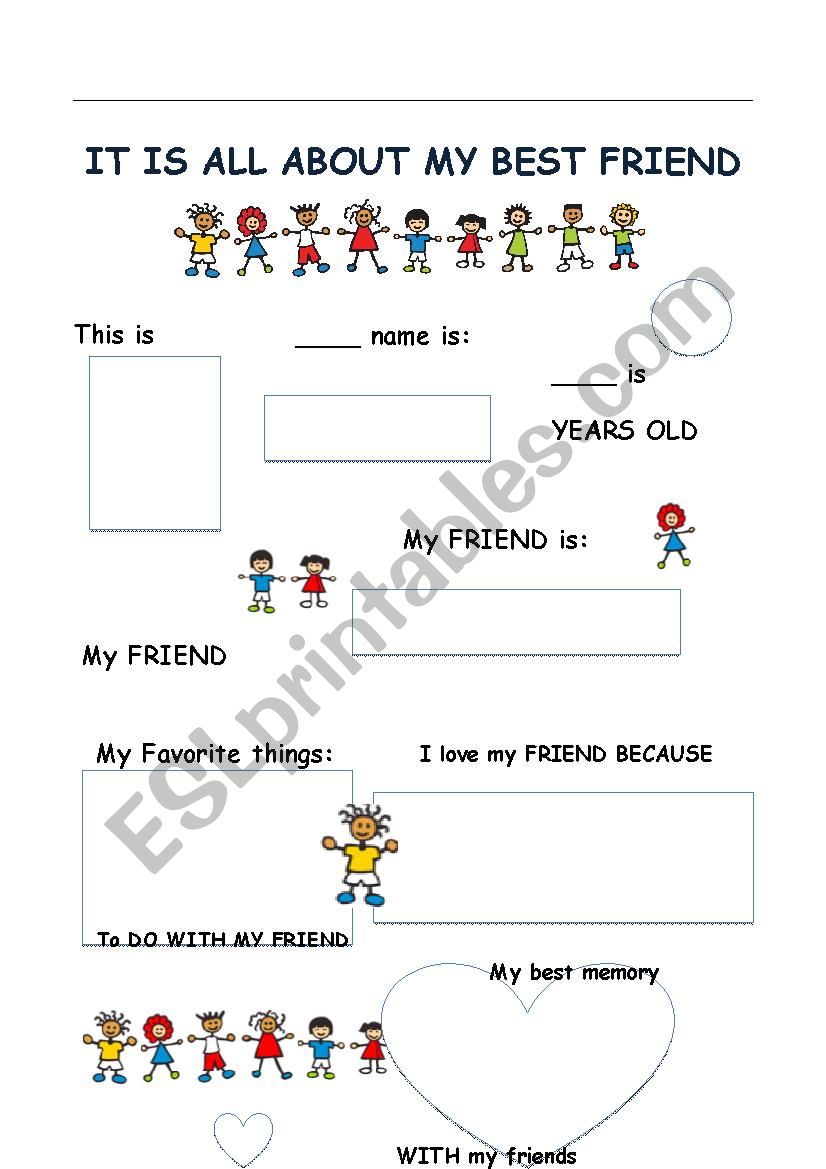 All About My Friends ESL Worksheet By Ms Yan