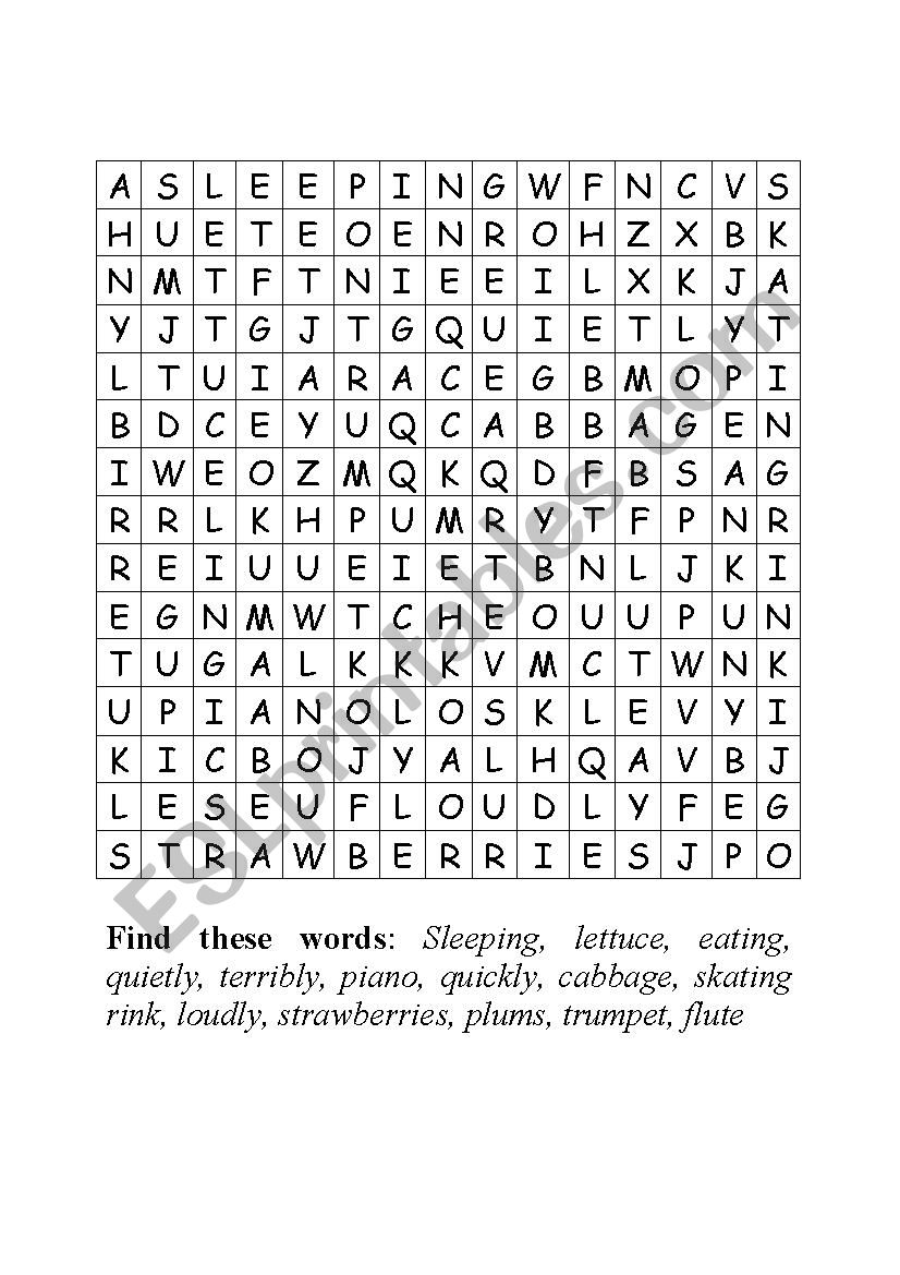 Discovery Island Word Search ESL Worksheet By CalmPing