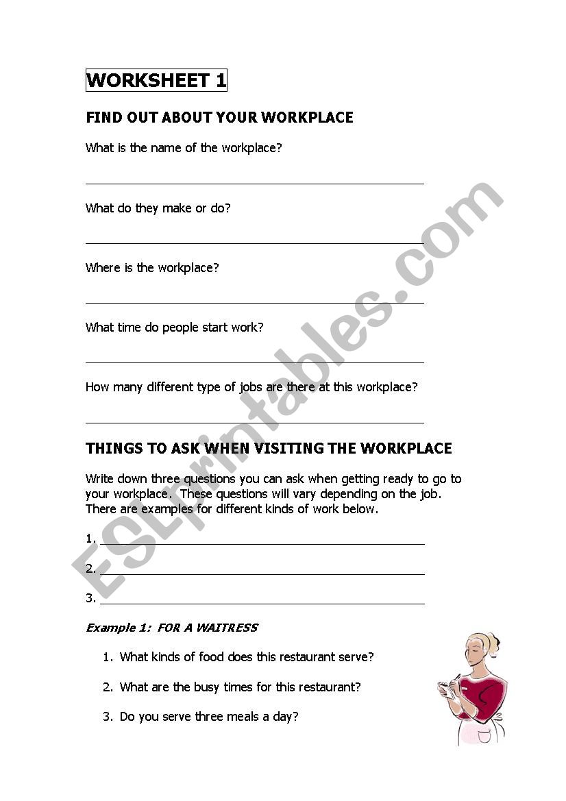 Get ready worksheet