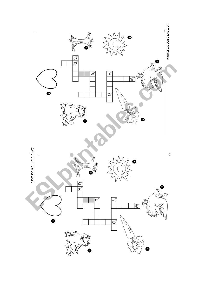 Colors worksheet