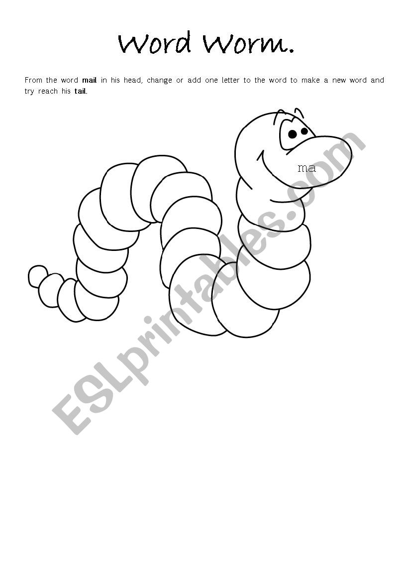 word-worm-esl-worksheet-by-jaeflute