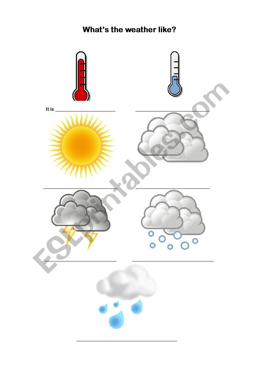 Whats the weather like? worksheet