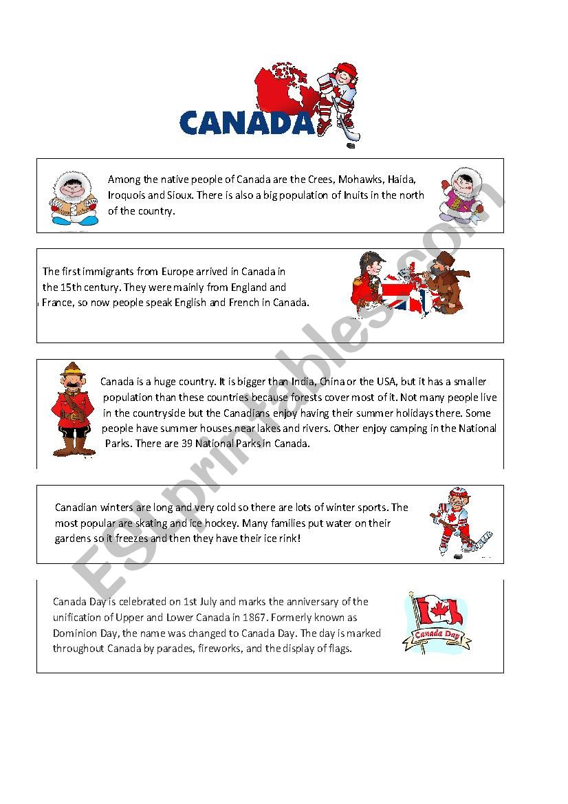 canada worksheet