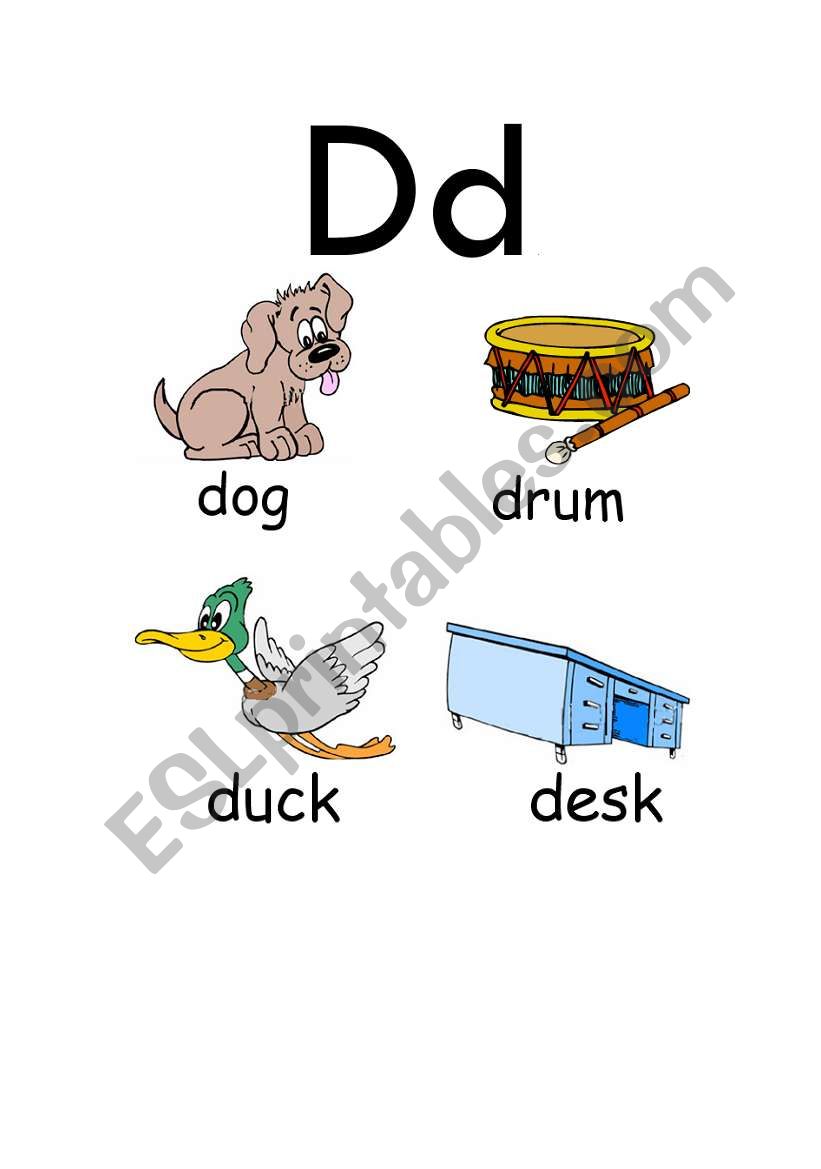 English worksheets: D words