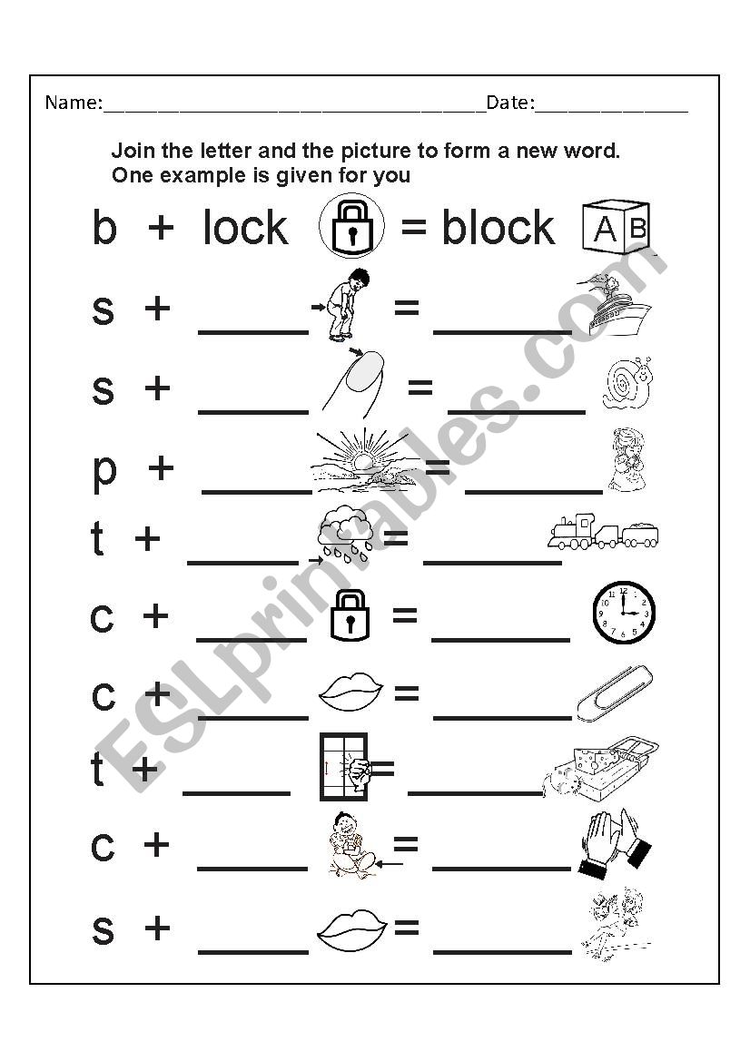 Make A New Word ESL Worksheet By Udgamschool