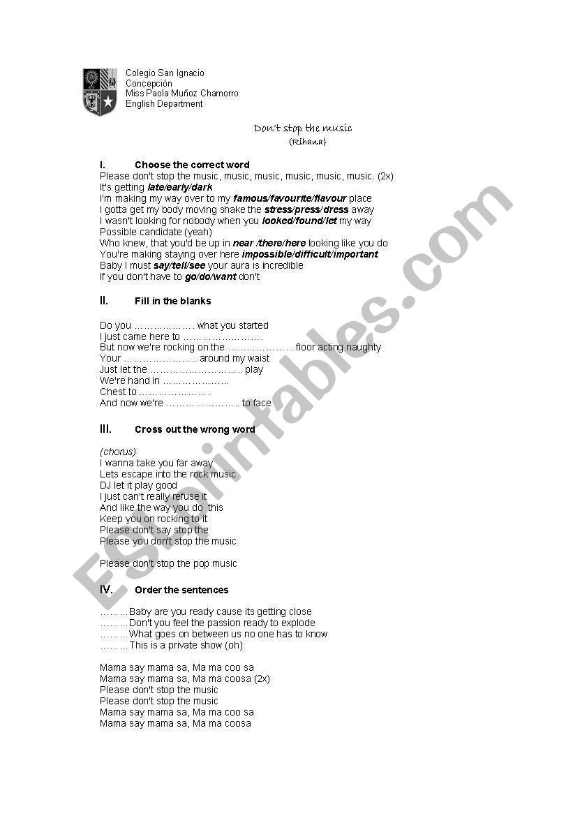 english-worksheets-let-s-sing-rihana