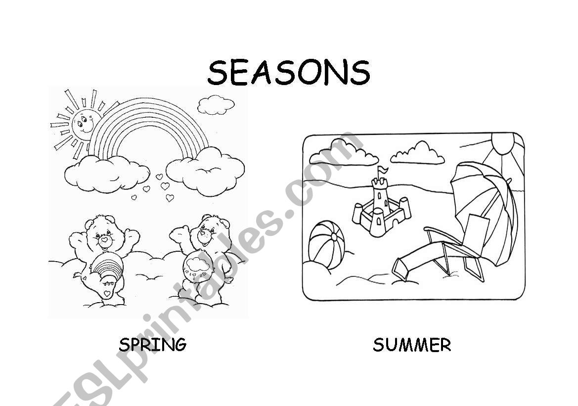 seasons worksheet