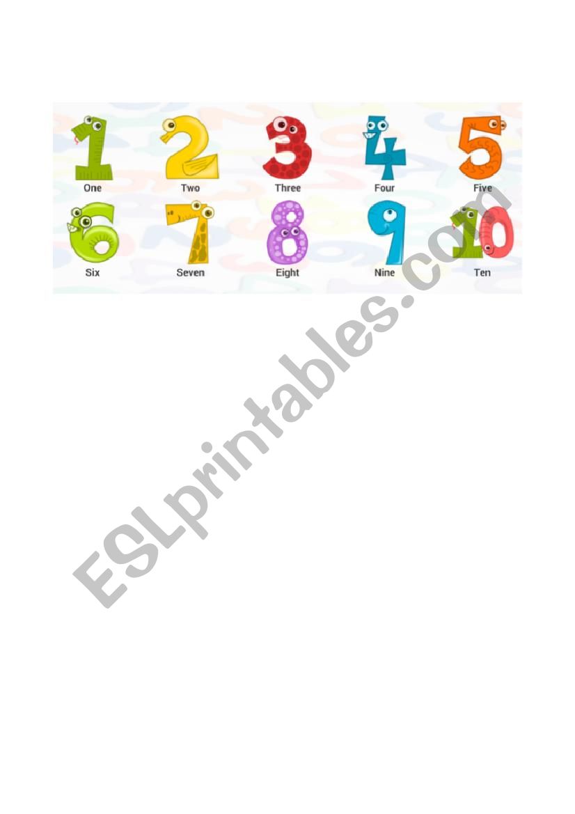 Number - ESL worksheet by Fashiro