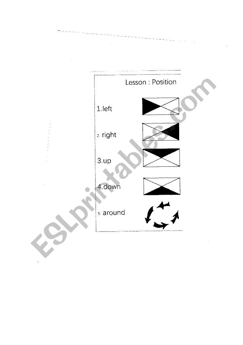 Positions worksheet