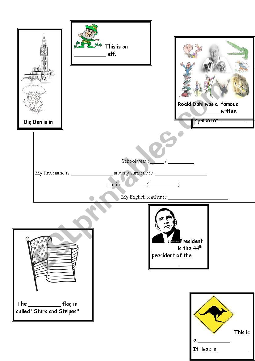 cover page worksheet