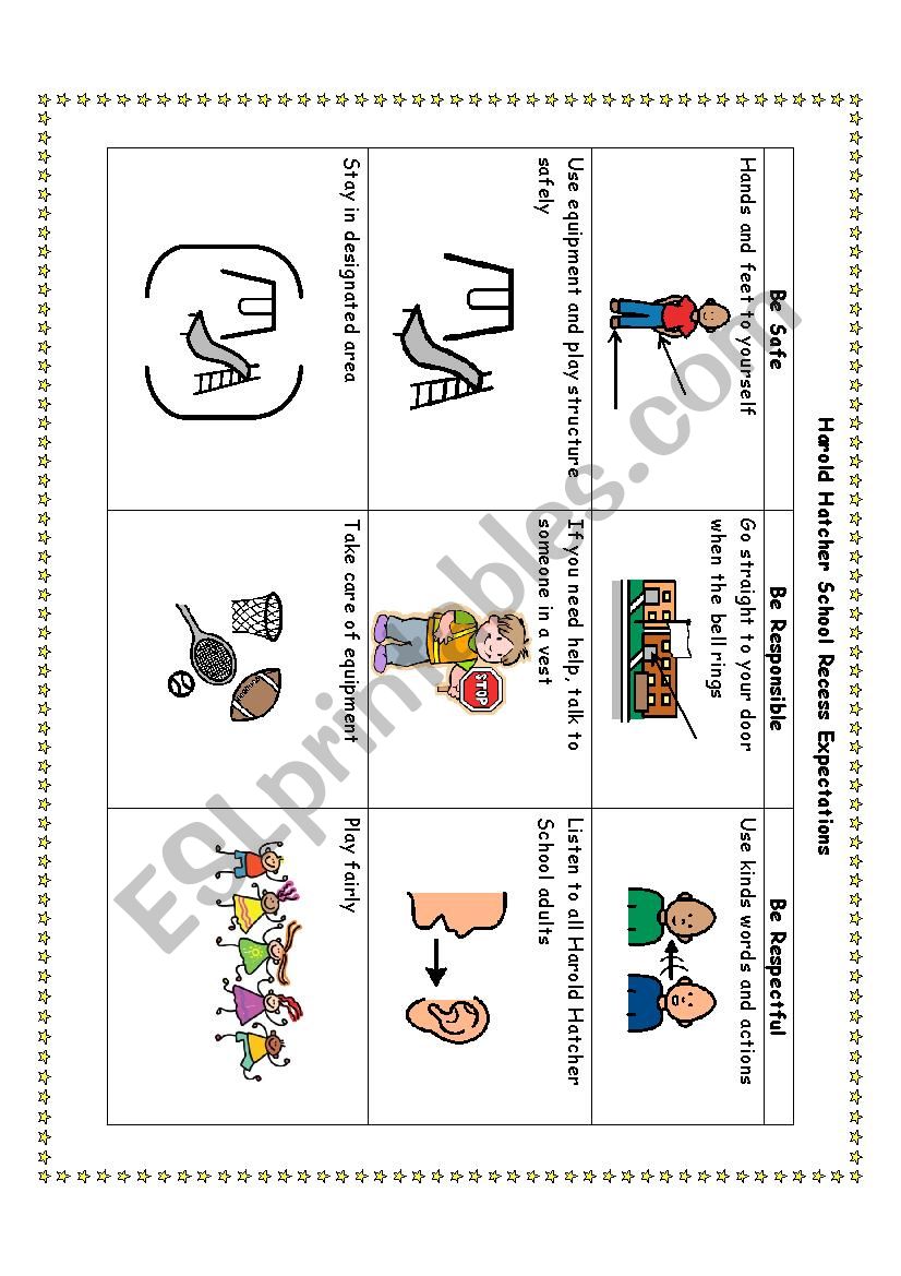 Playground matrix worksheet