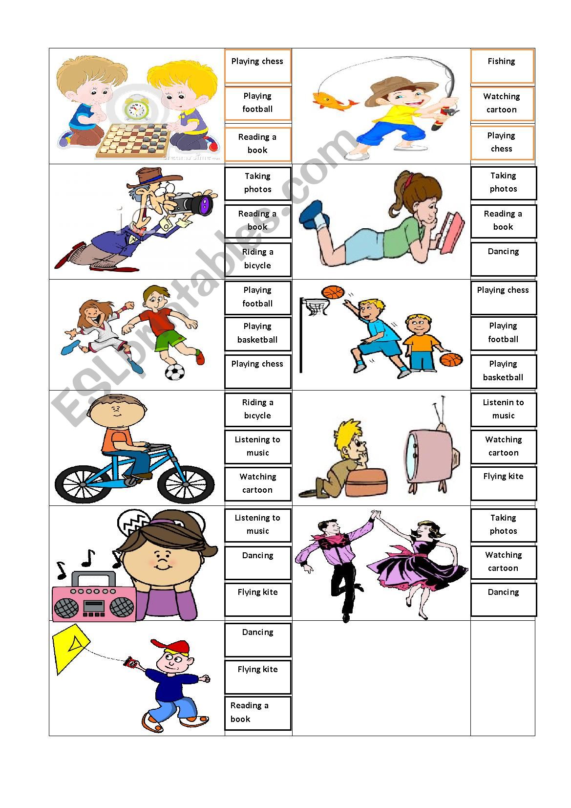 free-time-activity-esl-worksheet-by-existence