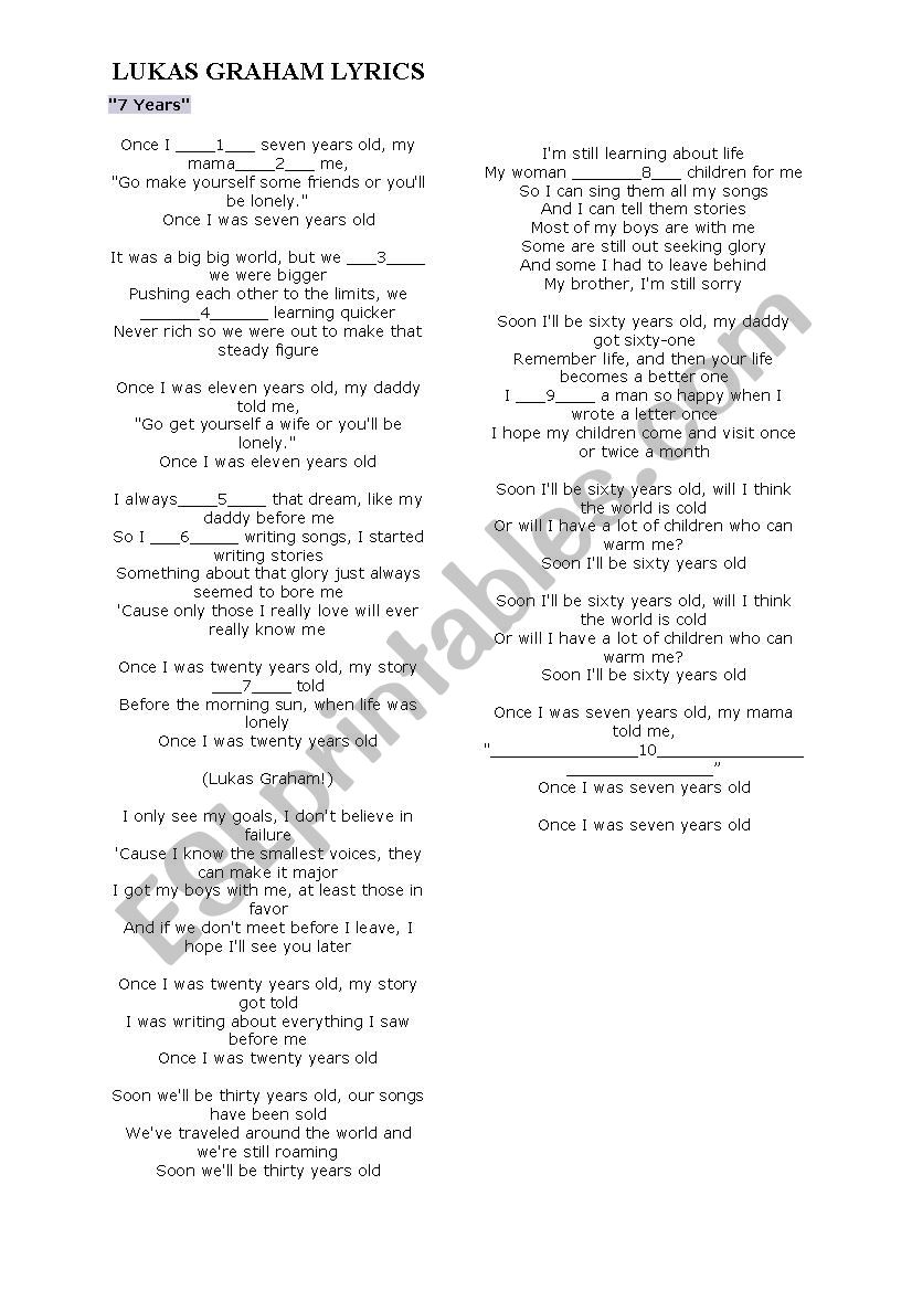 Lukas Graham - 7 Years (Lyrics) 