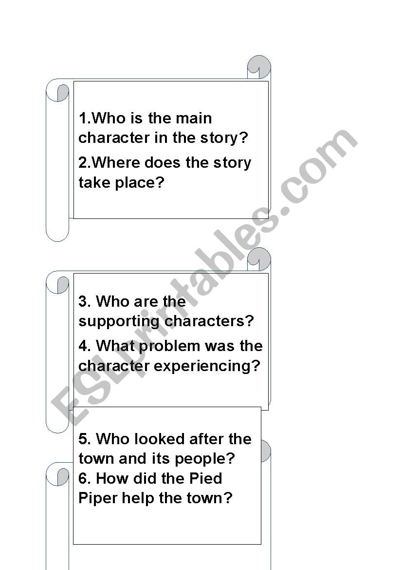 Pied Piper Comprehension Questions