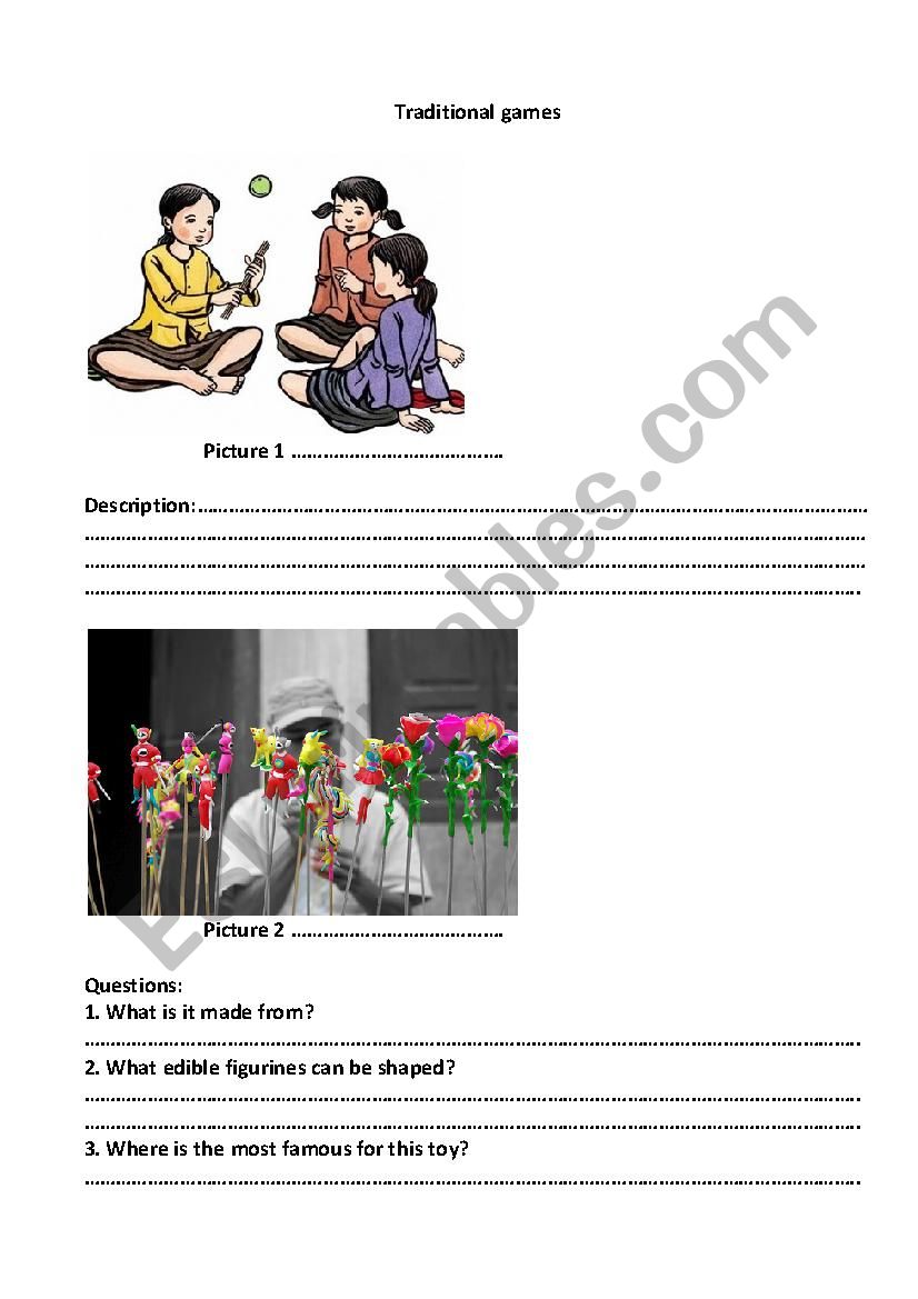 Folk games in Vietnam worksheet