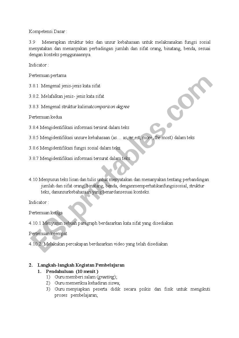 Lesson Esl Worksheet By Rahmahchan