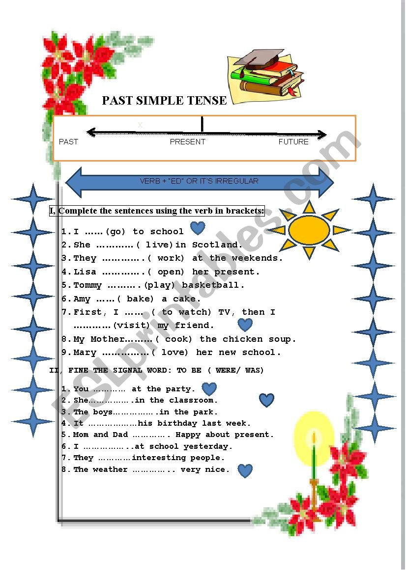 past simple tense worksheets worksheet