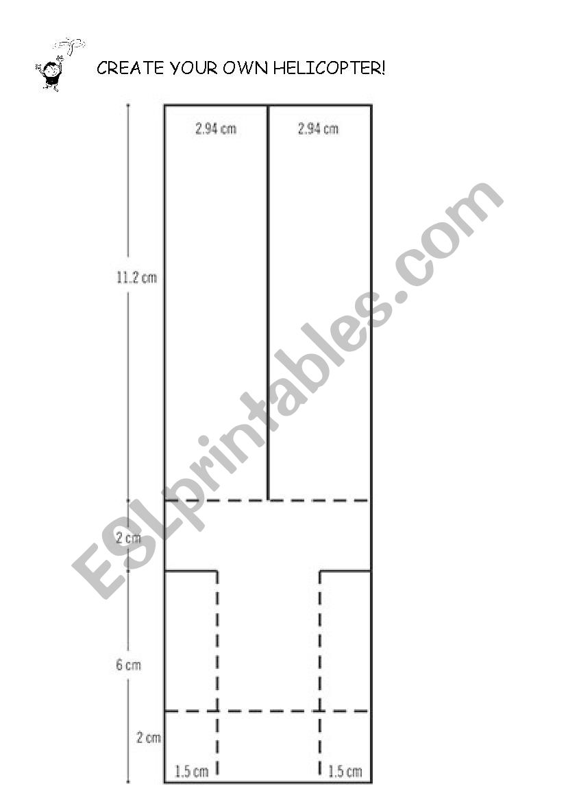 HELICOPTER worksheet