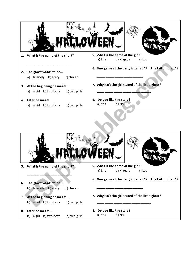 Halloween - ESL worksheet by mkals90