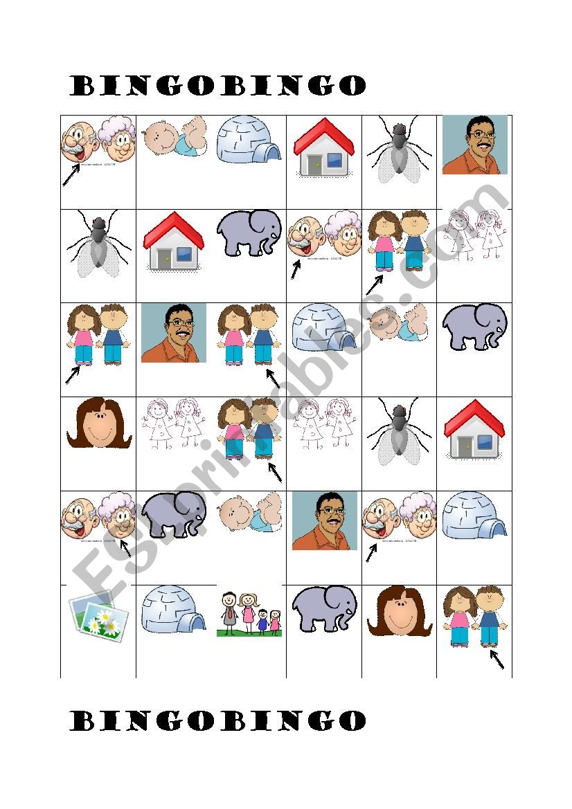 Bingo for Happy Trails 1 Unit 1 - ESL worksheet by Marijana