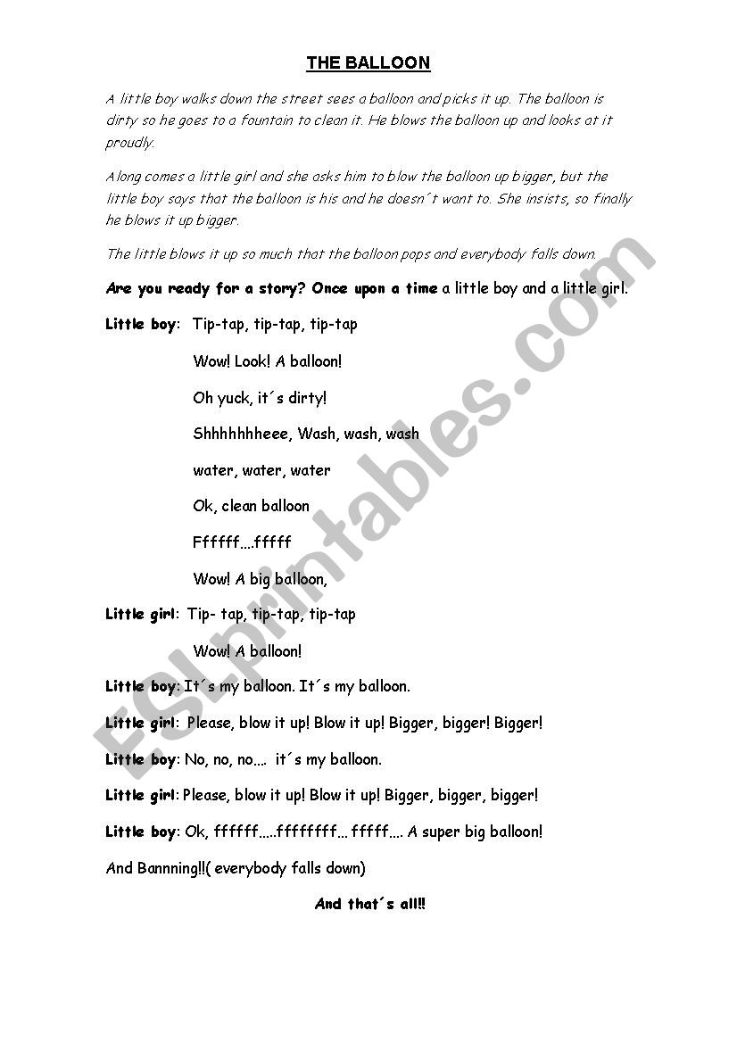 artigal stories worksheet