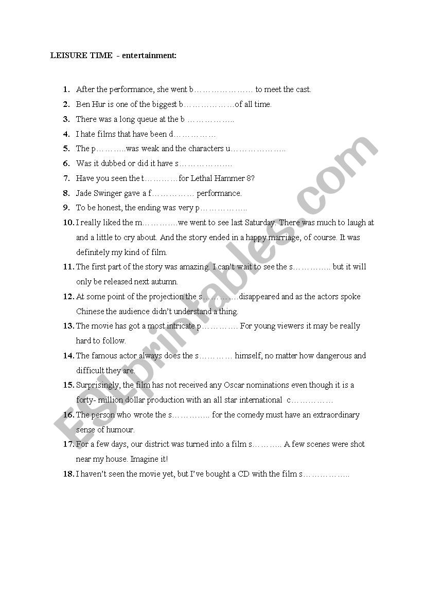 entertainment-gapped-sentences-esl-worksheet-by-aga-224