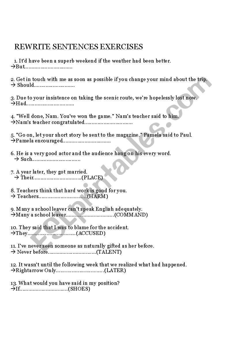 Preposition Exercises Intermediate Pdf