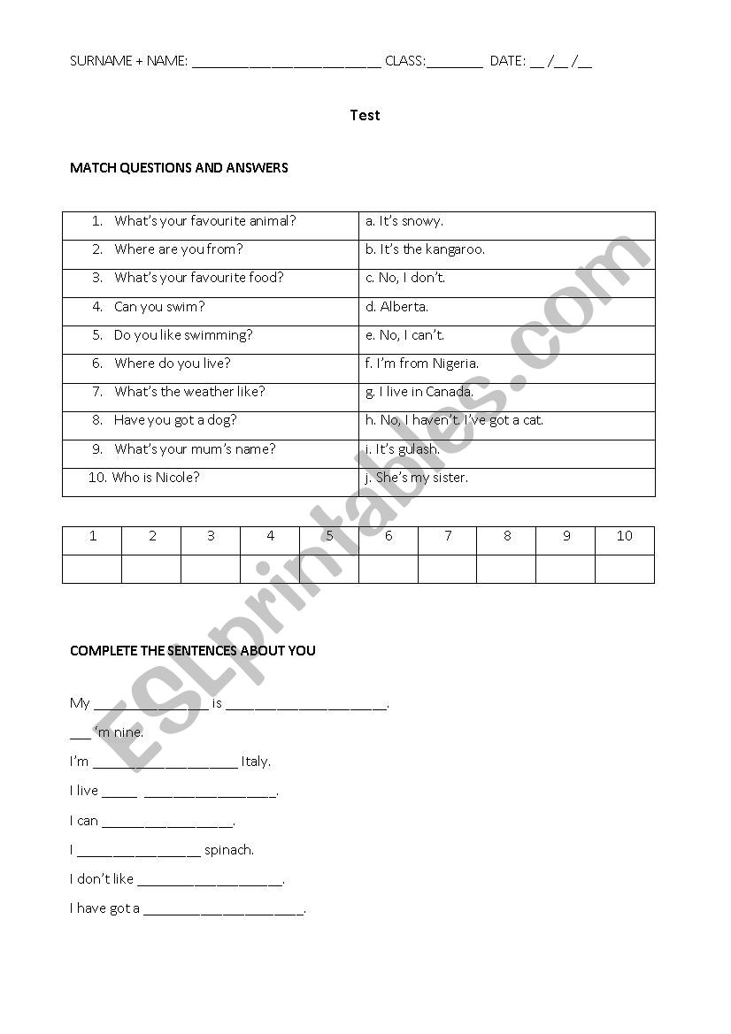 questions and answers esl worksheet by paopolpetta