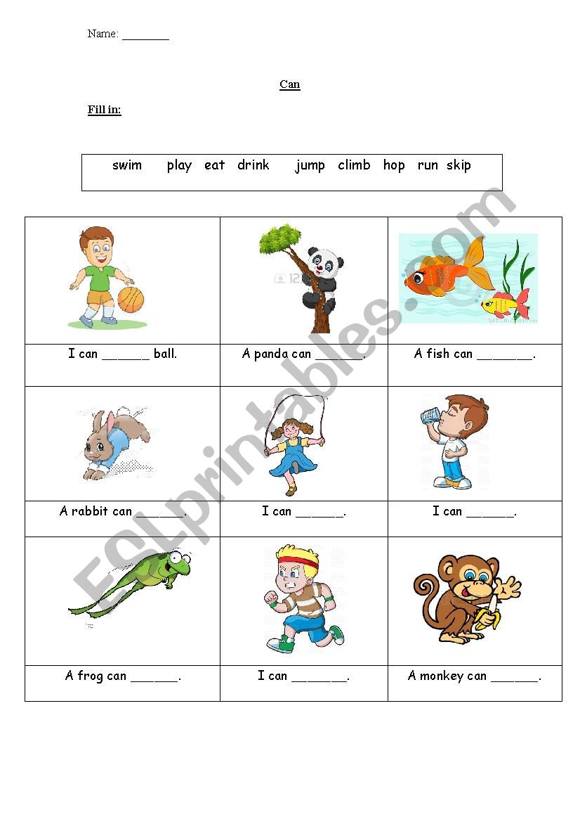 Can worksheet ESL worksheet by mirelarai