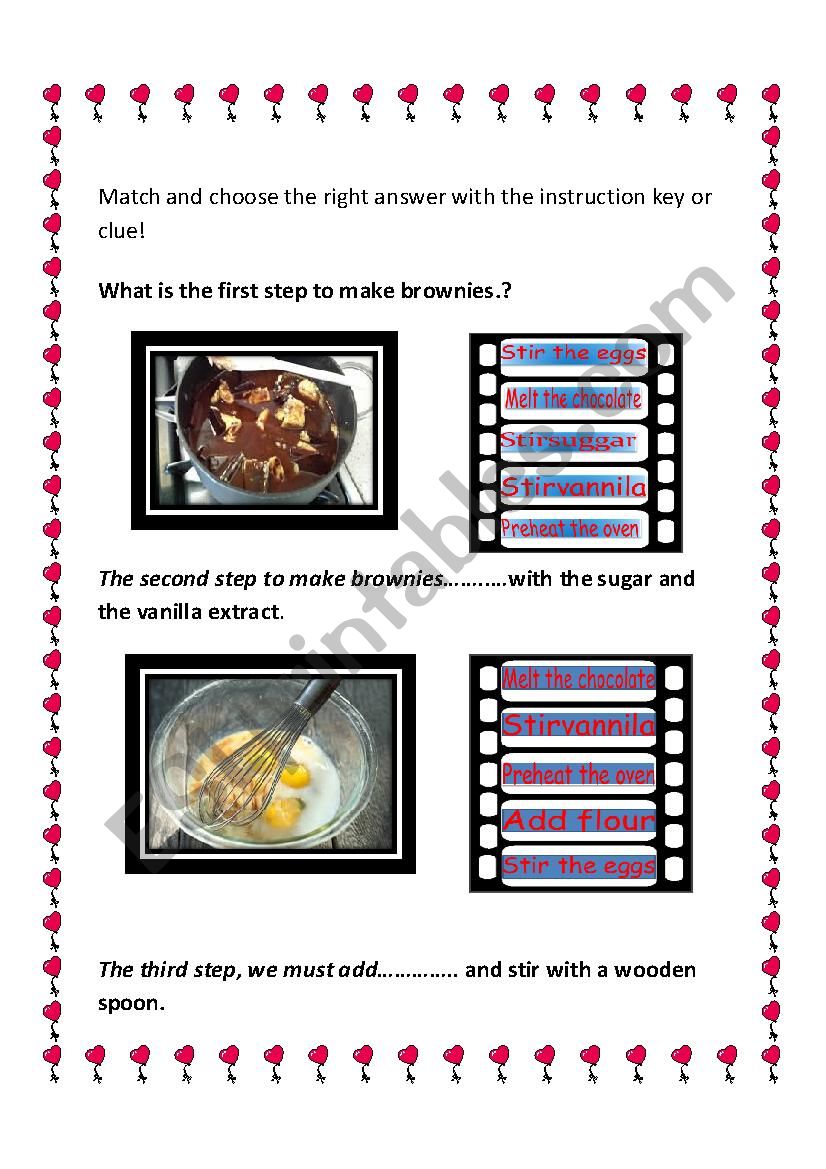 procedure worksheet