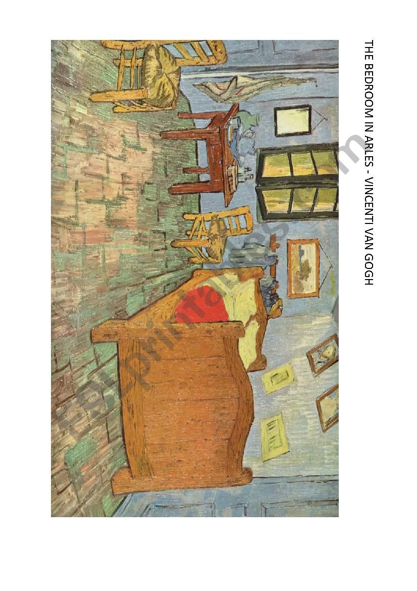 The bedroom in Arles by Van Gogh