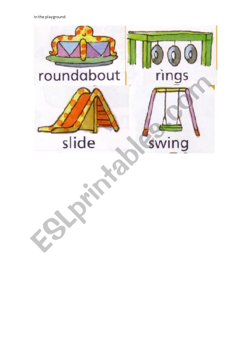 In the playground worksheet